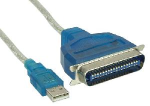 InLine 33398 - USB A - 36-pin - 1.8 m - Blue - Transparent